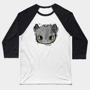 Watercolor Toothless Baseball T-Shirt